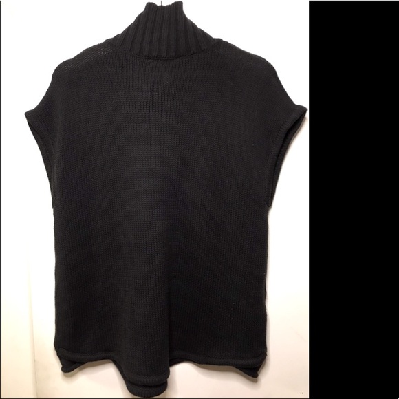 BCBGeneration Thick Chunky Black Sweater Vest - Picture 5 of 5
